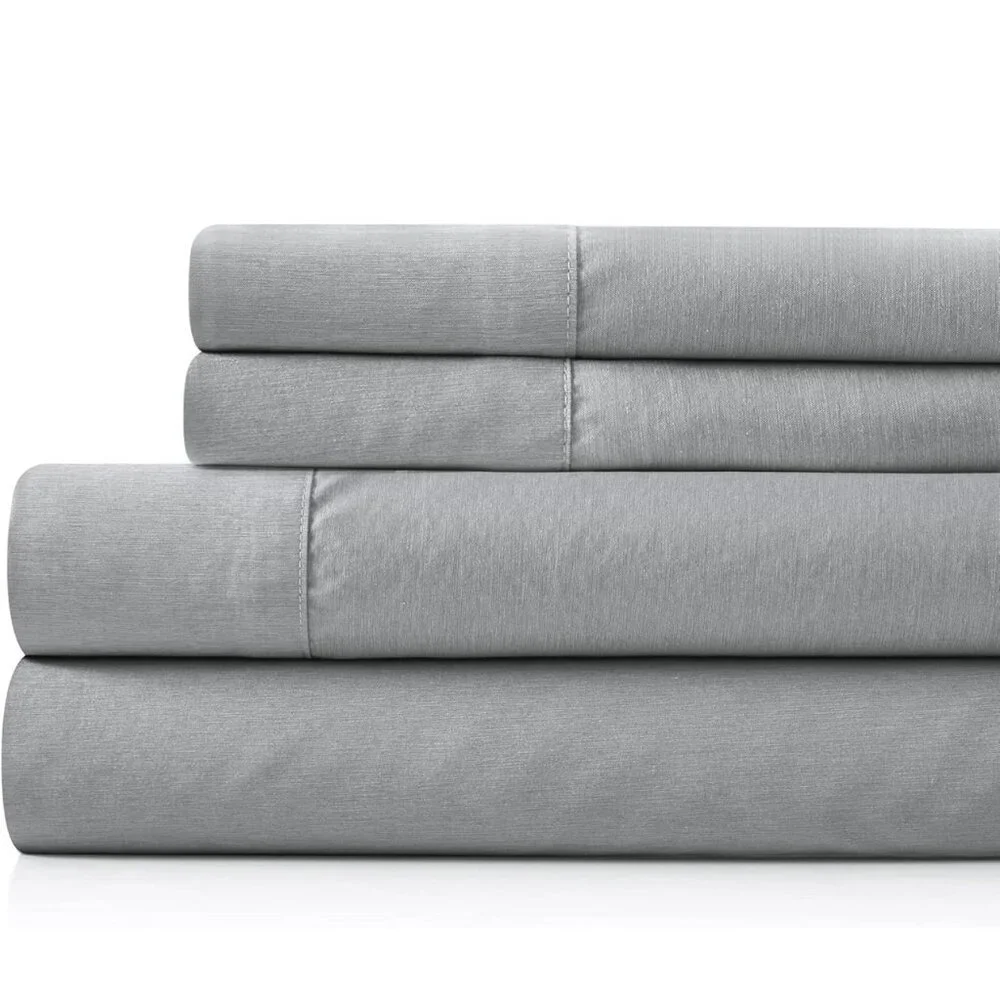 Queen Cooling Sheets Set COMFLIVE 4PC Rayon Cool Fiber Deep Pocket Bedding Silky